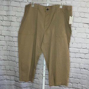 Terra & Sky Khaki / Tan Capri Pants NWT